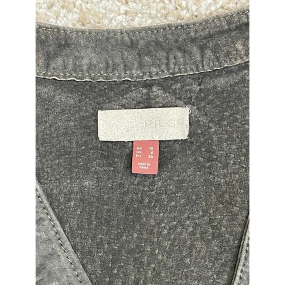 NWT Anthropologie Pilcro Coated Crewneck Green GrayDress, US6, EU38 - Picture 3 of 12